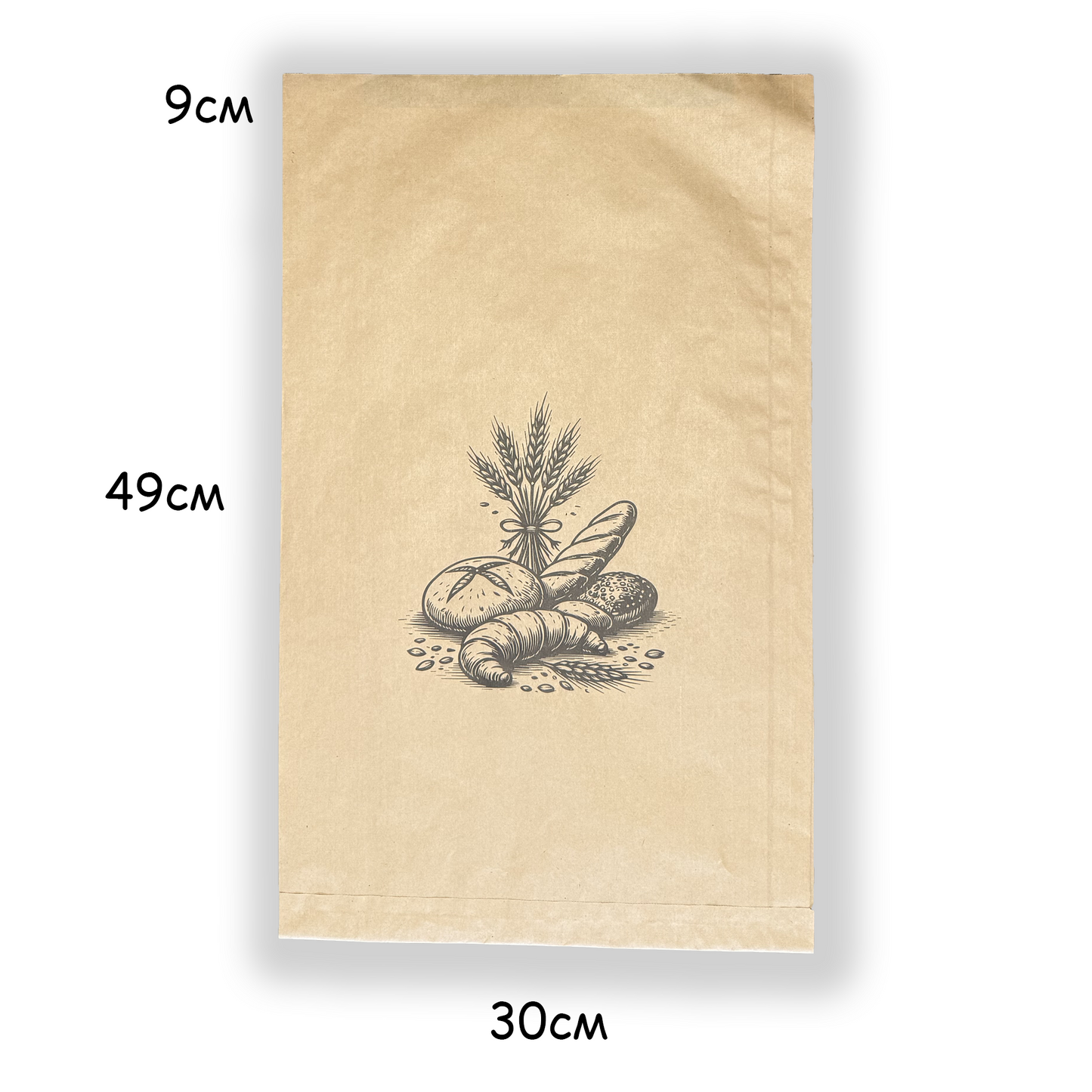 Хартиен плик 30+(2x9) x 49