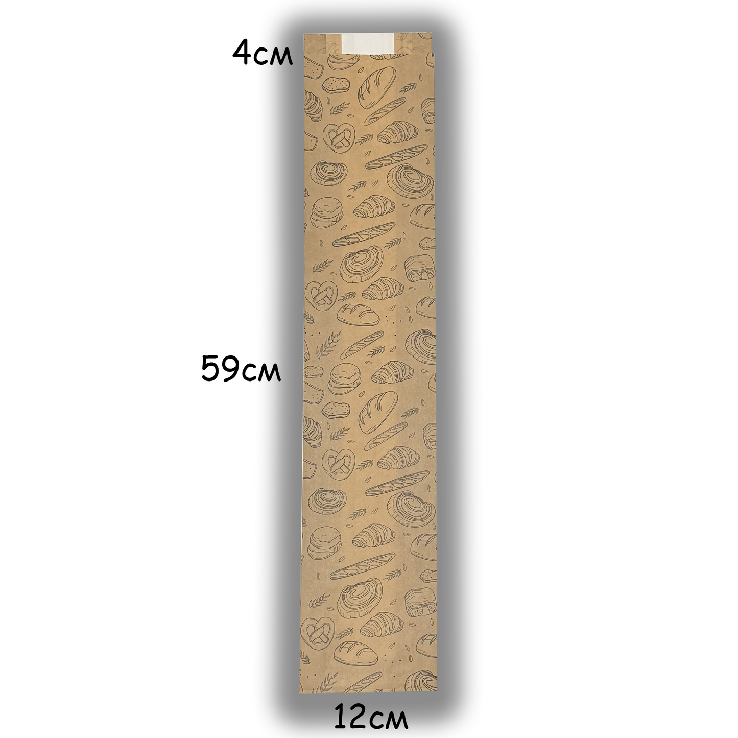 Хартиен плик 12+(2x4) x 59 с прозорец
