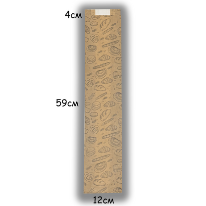 Хартиен плик 12+(2x4) x 59 с прозорец