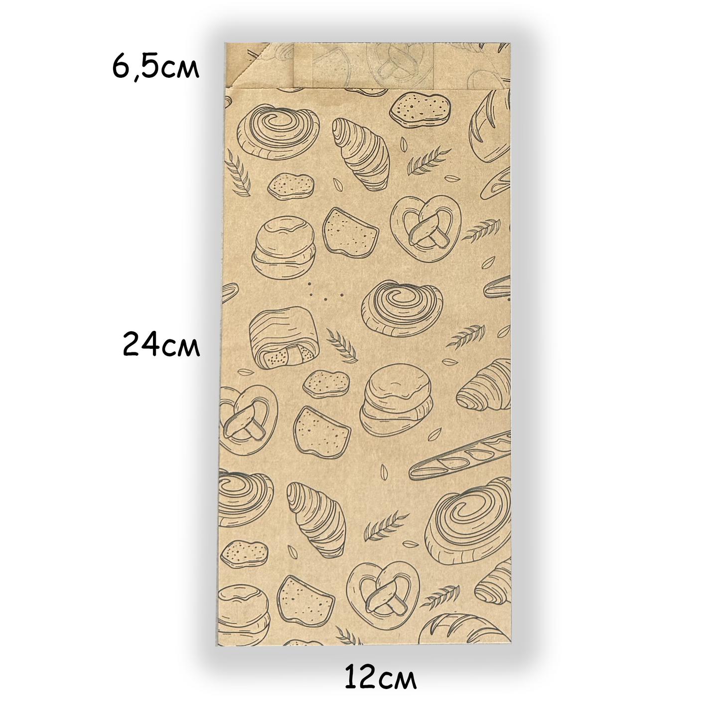 Хартиен плик 12+(2x6.5) x 24